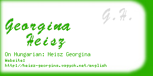 georgina heisz business card